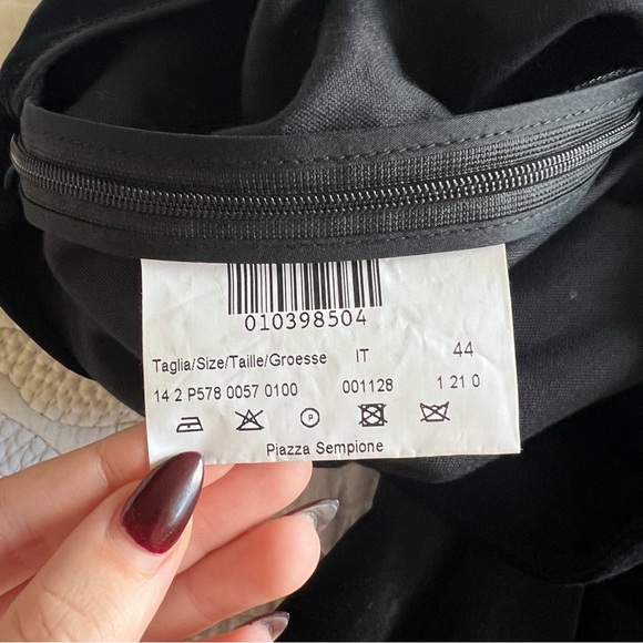 Piazza Sempione - Honia - Velvet Tapered Pants - Black - Picture 8 of 13